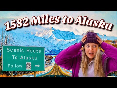 Finally on the ALASKA HIGHWAY! | Moving to Alaska | Driving the Alcan Highway - Road Trip in Winter
