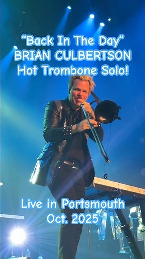 Hot BRIAN CULBERTSON Trombone Solo! "BACK IN THE DAY", Smooth jazz + hot funk! Live in NH, Oct. 2025