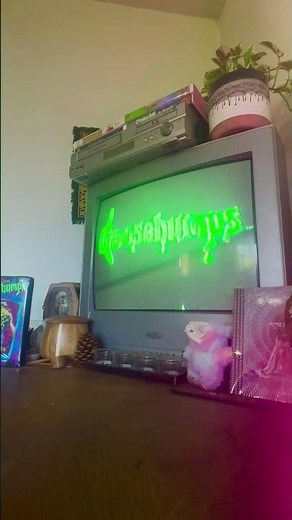Goosebumps The Haunted Mask on VHS CRT TV POV #vhs #goosebumps #halloween #retro