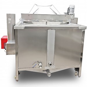 [Hot Item] Industrial Automatic Frying Machine with Stirring Plantain Chips French Fries Potato Flakes Peanut Batch Deep Fryer