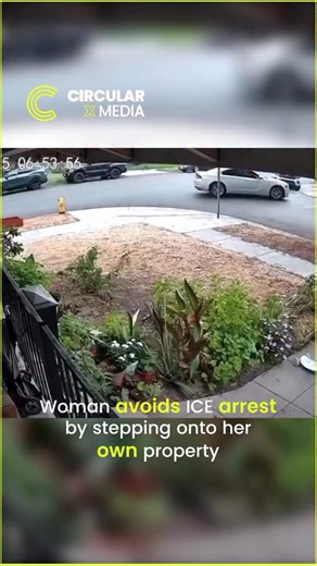 A woman outsmarts ICE agents by simply stepping onto her own property 🏠💨 #ICE #BreakingNews #ViralMoment #SmartMove #KnowYourRights #WomanPower #TrendingNow #ViralVideo #CaughtOnCamera #PowerMove #BoldEscape #StayInformed #Unbelievable #NewsUpdate #SocialBuzz #RealLifeDrama #EpicMoment #StreetSmarts #FreedomMove #USA #ImmigrationNews #GoingViral #HeroMove #WowMoment #OnTheRun #circularxmedia | CircularXmedia