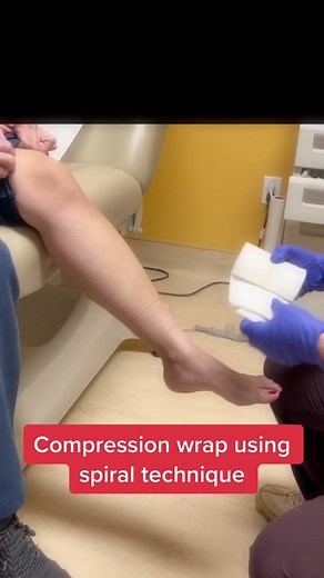 How to apply compression wrap #woundnurse ##nursing #nurse #nursestud...