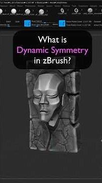Dynamic Symmetry in zBrush. Modeling off center pro trick.
