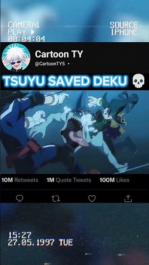 TSUYU SAVED DEKU 💀😱|#anime #myheroacademia #mha #shorts