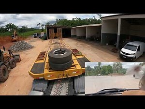 Manobra com carreta Prancha
