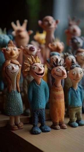 Clay Figures, Clay models, AI generated clay, AI Animated figures moving #subscribe