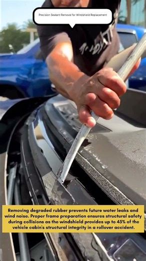Precision Sealant Removal for Windshield Replacement
