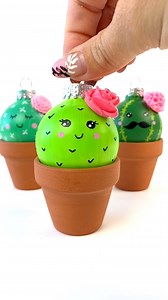 Cactus ornaments! | Color Made Happy
