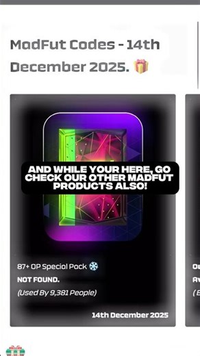 Best Codes To Use Today! ✨👀 #madfuthack #madfuthighlights #madfutvideos #madfut #shorts