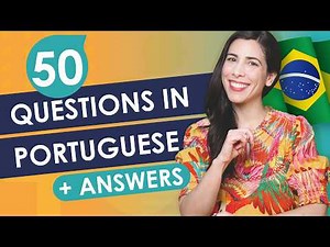 Easy Portuguese Speaking Practice 🇧🇷 50 Common Questions & Answers