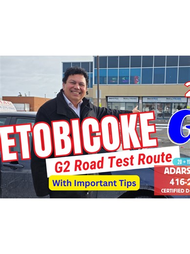 Etobicoke G2 Road Test Route Etobicoke Driving Test Route Drive Test Route with Expert Tips and Tricks to pass Road Test in Etobicoke Drive Test centre #drivetest #drivingtest #roadtest #parallelparking #g2test #g2testroute #drivetestroute #drivingtesttips