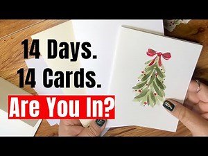 Christmas Cards Made Easy | 14 Days of Watercolor Joy for Beginners
