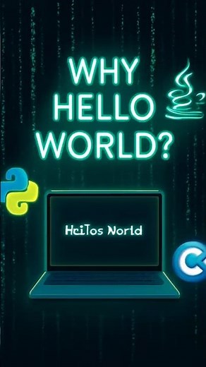 Why Every Programmer Starts with Hello World | #facts #programming #shorts #youtubeshorts