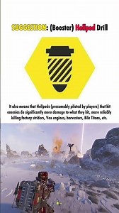 SUGGESTION: (Booster) Hellpod Drill - Helldivers 2