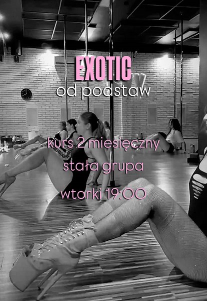 ✨️Ogłaszamy nowe nabory na zajęcia Exotic od zera✨️ Odkryj swoją seksowną stronę i naucz się tańczyć w stylu, który podkreśli Twoją kobiecość i zmysłowość. 👉🏻Z nami zostaniesz exo girl już w 2 miesiące! ✨Exotic od zera 🗓️kiedy: wtorki godz. 19:00 ✅Kurs 2 miesięczny Tylko 12 miejsc! 👉🏻Dlaczego warto wybrać Sky Pole Studio?👈🏻 ✨ Profesjonalna kadra instruktorska, która zapewni Ci wsparcie na każdym etapie nauki. ✨️Nasze kursy od podstaw, faktycznie są od zera, a tempo nie jest przytłaczające