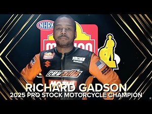Richard Gadson's 2025 Pro Stock Motorcycle Championship Speech