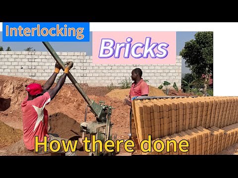 Amazing interlocking bricks 🧱 no cement and sand needed when construction 🤣😜😜