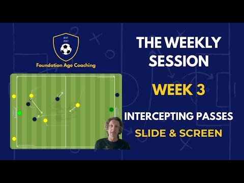 The Weekly Session #3: Intercepting Passes (Slide & Screen)