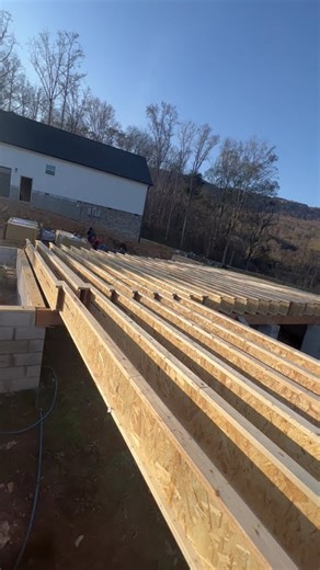 Installing floor joist #framing #constructionlife #constructionchannel #build #buildingconstruction