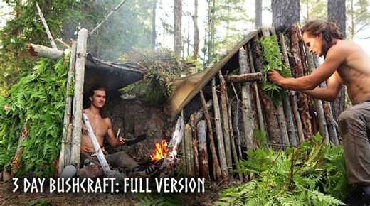 What a 3-day solo bushcraft trip is like in rain and thunder