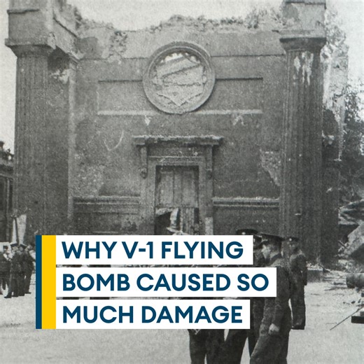 🗣️ “It resembled a small airplane with a large motor on the back.” BFBS Forces News spoke to Lee Murrell, the Guards Museum’s curator, about why the V-1 flying bomb caused so much damage Find out more ➡️ https://brnw.ch/21wTvG2 | Forces News