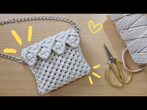 DIY Bolso de MACRAME 👜| Tutorial MACRAME Bag | Cómo hacer cartera en macramé | PASO A PASO | FÁCIL