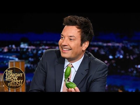 Jimmy Shows Off His First Homegrown Cucumber | The Tonight Show Starring Jimmy Fallon