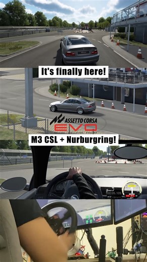 Nord.Lapping on Instagram: "It's finally here! Nürburgring + e46 M3 CSL in Assetto Corsa EVO! @assettocorsa Let's take the BMW M3 CSL for a quick spin around the Nordschleife Touristenfahrten layout! Nürburgring is finally here in Assetto Corsa Evo 0.4 version! Only change to the default setup was TC off. My pc specs: -CPU: Ryzen 7 5700x -GPU: RX 6750 XT -RAM: 2x 16GB DDR4 3200MHz CL16 -MB: B550M PRO-VDH WIFI -PSU: MSI MAG A650BN #acevo #assettocorsaevo #m3csl #simracing #assettocorsa"