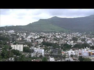 Beautiful aerial view of Satara city