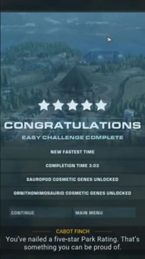 completing Germany challenge mode in Jurassic world evolution 2