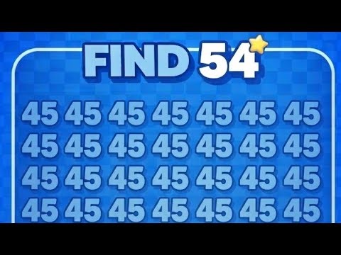 GENIUS IQ TEST 99% FAIL | FIND 54