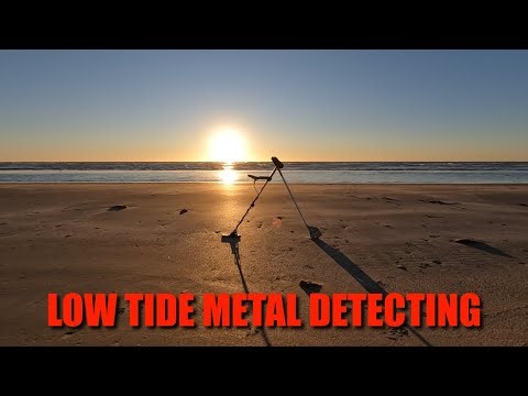 Beach Metal Detecting at Low Tide