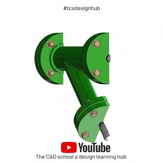 Y strainer assembly in solidworks, cut-section view . #catiav5 #automobile #solidworks