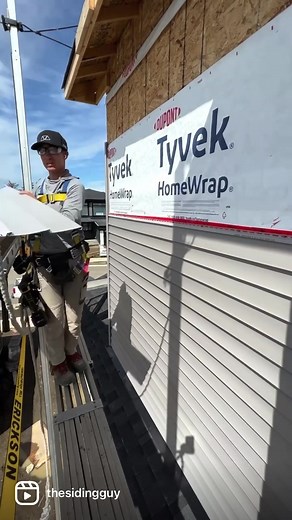 This video shows my thought process as I side a wall with a few different sections. I start out with the longest pieces first. The first section is over 11’, then I put in the little pieces to carry the siding lines to the corner using smaller pieces I’ve saved from earlier. Next up is the 9’ section, checking around the corners to make sure the lines are matching. I know that I have many 3’ pieces to install around the other corner, so I’ll save the waste from the 9 footers for that. Doing the 