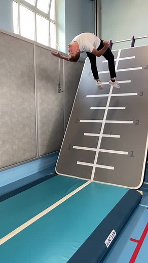 Impressive Gymnastic Flips on a Trampoline Performance