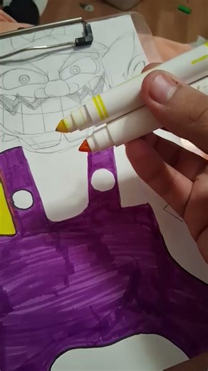 Drawing Wario from Super Mario