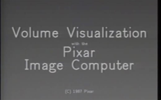 Pixar - Volume Visualization on Image Computer (1987)