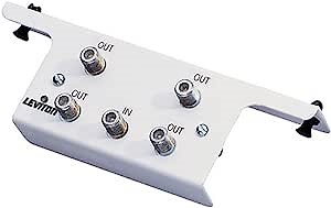 Leviton 47690-4C 1x4 Passive TV/CATV Splitter Module with Bracket (Old Model)