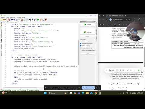 Descripción nómina trabajadores pseint