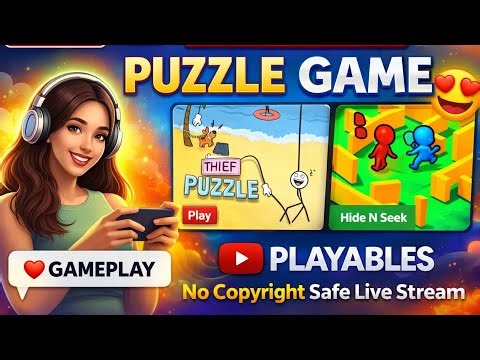 🔴Live Playing Puzzle Game 😍 | YouTube Playables Game Live | Fun & Relaxing😱