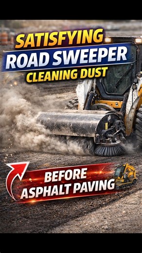 “Binder Course Cleaning in 30 Seconds! 🚧” #heavycivil#road construction#RoadSweeper#roadwork#god