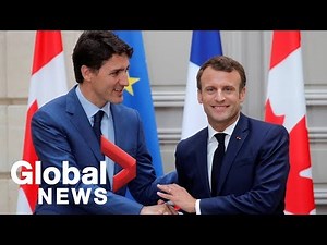 Justin Trudeau, Emmanuel Macron hold joint press conference | FULL