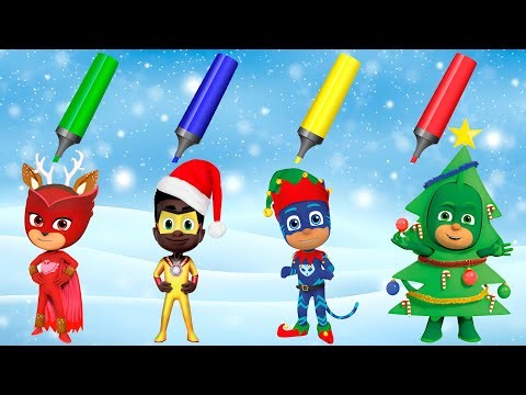 PJ Masks Christmas | Colors For Kids
