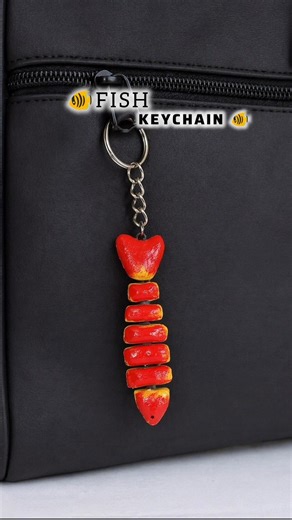 DIY viral fish keychain 🐠#diycraft#handmade#creative