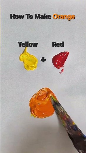 How To Make Orange Color #satisfying #mixedcolors #colormixingmagic #colormixing #Orange