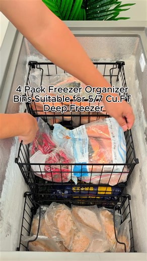 Perfect Freezer Organization with Storage Baskets