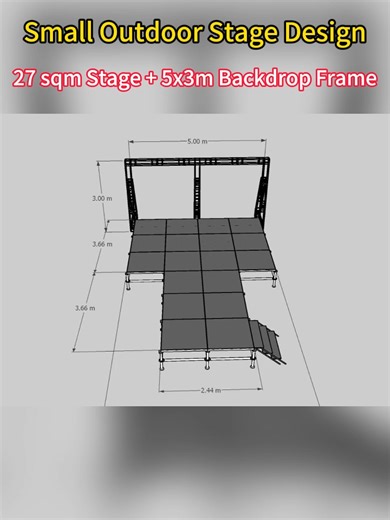 Small Outdoor Stage Design#stagetruss #stagedesign