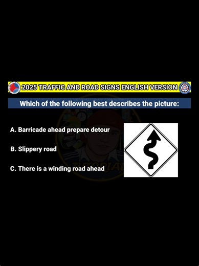 LTO exam reviewer traffic and road signs for driver's license english version part 58 #driverslicense #lto #ltoexam #ltoreviewer