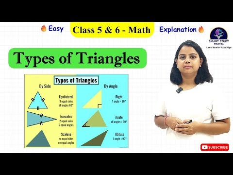Types of Triangles | What is a Triangle | Class 5 & 6 - Math I #grade5math #grade6math #education