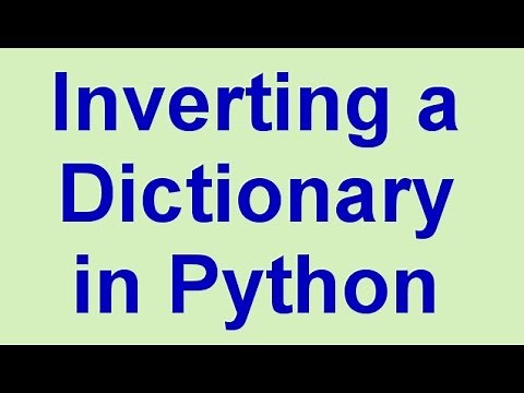 Python Tips & Tricks: Inverting a Dictionary